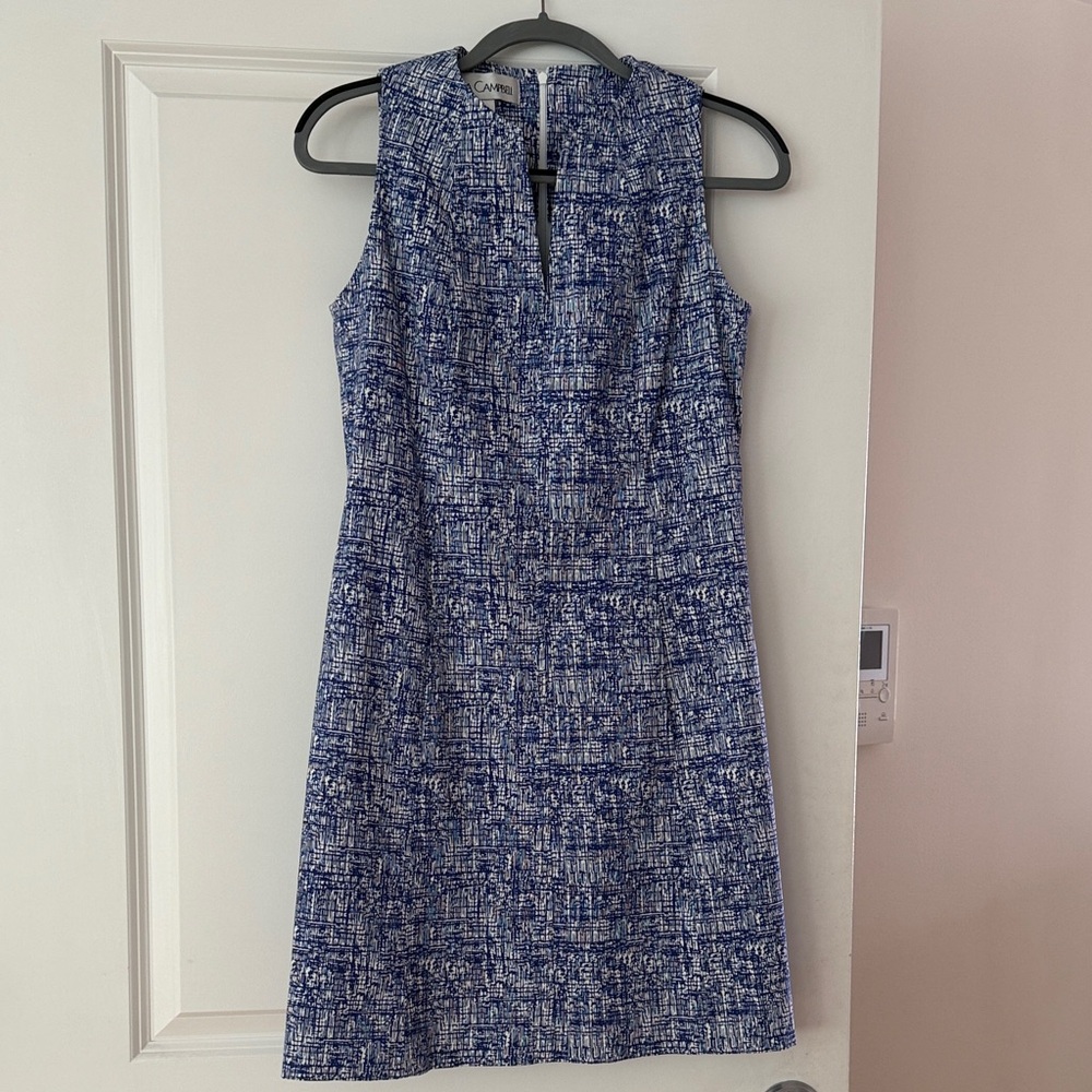 Sara Campbell Blue Sleeveless Dress